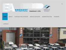 Tablet Screenshot of embassyair.co.za